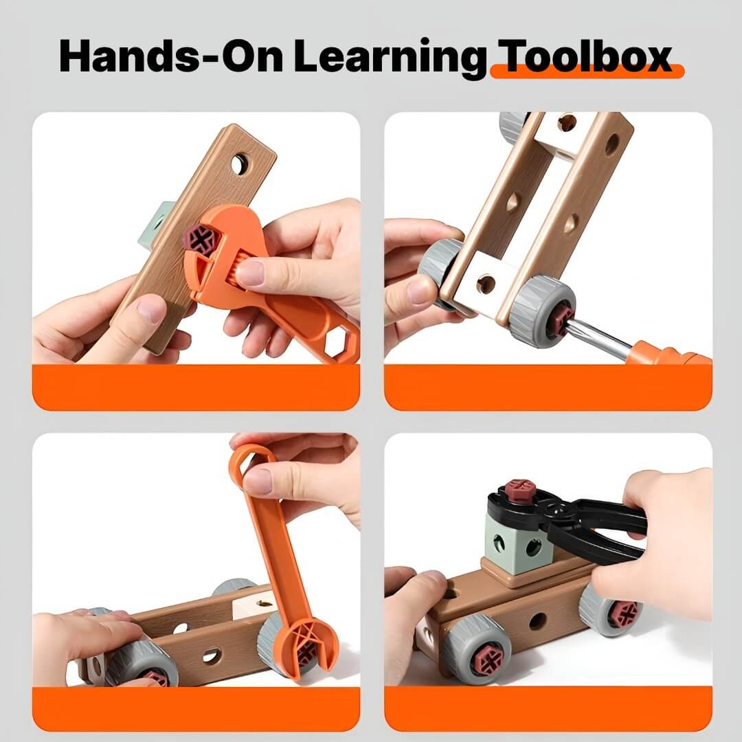 Sparkjolly® 144 Pcs Junior Engineer Workshop Kit