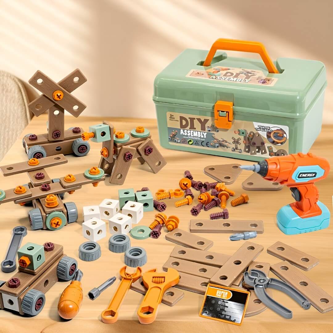 Sparkjolly® 144 Pcs Junior Engineer Workshop Kit