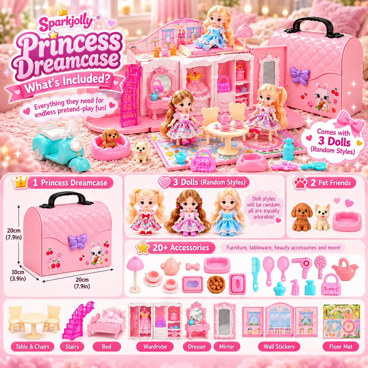Sparkjolly™ Princess Dreamcase